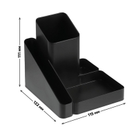 Подставка-органайзер для канцелярии Стамм "Имидж", чёрная Подставка-органайзер для канцелярии Стамм "Имидж", чёрная