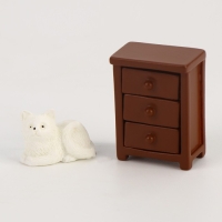 Миниатюра кукольная &laquo;Тумбочка с котиком&raquo;