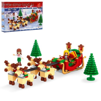 Конструктор новый год &laquo;Сани Санты&raquo;, 228 деталей