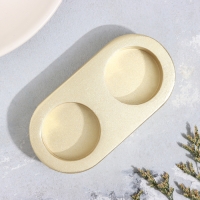 Подсвечник "Мрамор" из гипса для двух свечей овальный, 12х6х3см,золото Подсвечник "Мрамор" из гипса для двух свечей овальный, 12х6х3см,золото