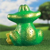 Садовая фигура "Лягушка улыбашка" зеленая, 30см Садовая фигура "Лягушка улыбашка" зеленая, 30см