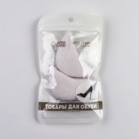 Вставки для уменьшения размера обуви, 7,5 × 4,5 см, пара, цвет белый Вставки для уменьшения размера обуви, 7,5 × 4,5 см, пара, цвет белый