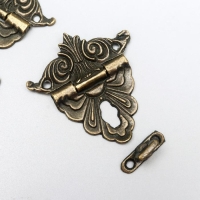 Замок для шкатулки металл "Узорная" набор 2 шт 4,8х4,5 см см Замок для шкатулки металл "Узорная" набор 2 шт 4,8х4,5 см см