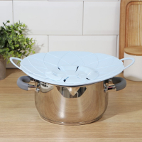 Крышка-невыкипайка силиконовая Доляна «Актеон», d=26 см, цвет голубой Крышка-невыкипайка силиконовая Доляна «Актеон», d=26 см, цвет голубой