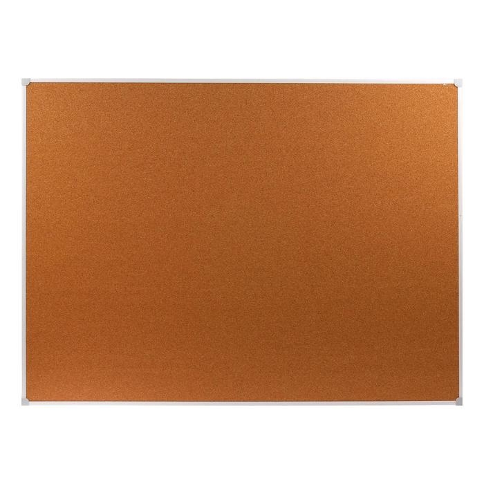 Доска пробковая 90х120 см, Calligrata, в ПВХ рамке белого цвета