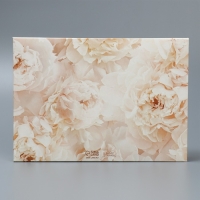 Коробка подарочная складная конверт, упаковка, &laquo;Нежные пионы&raquo;, 31 х 22 х 5 см