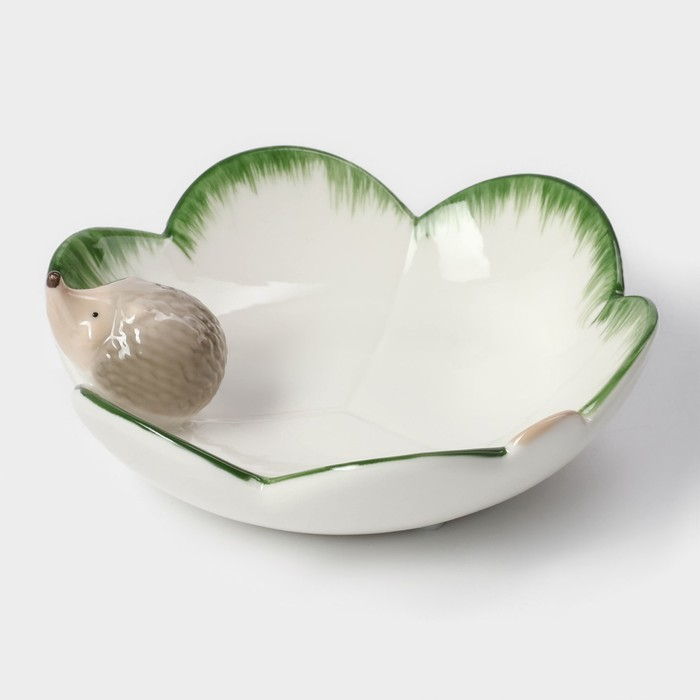 Блюдо керамическое сервировочное «Ёжик», 13,3×13×5,5 см Блюдо керамическое сервировочное «Ёжик», 13,3×13×5,5 см