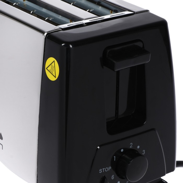 Тостер Luazon LT-03, 750 Вт, 6 режимов прожарки, 2 тоста, серебристый Тостер Luazon LT-03, 750 Вт, 6 режимов прожарки, 2 тоста, серебристый
