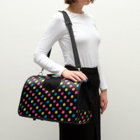 Сумка - переноска для животных "Горошек", чёрная, размер М, 40 х 21 х 27 см Сумка - переноска для животных "Горошек", чёрная, размер М, 40 х 21 х 27 см