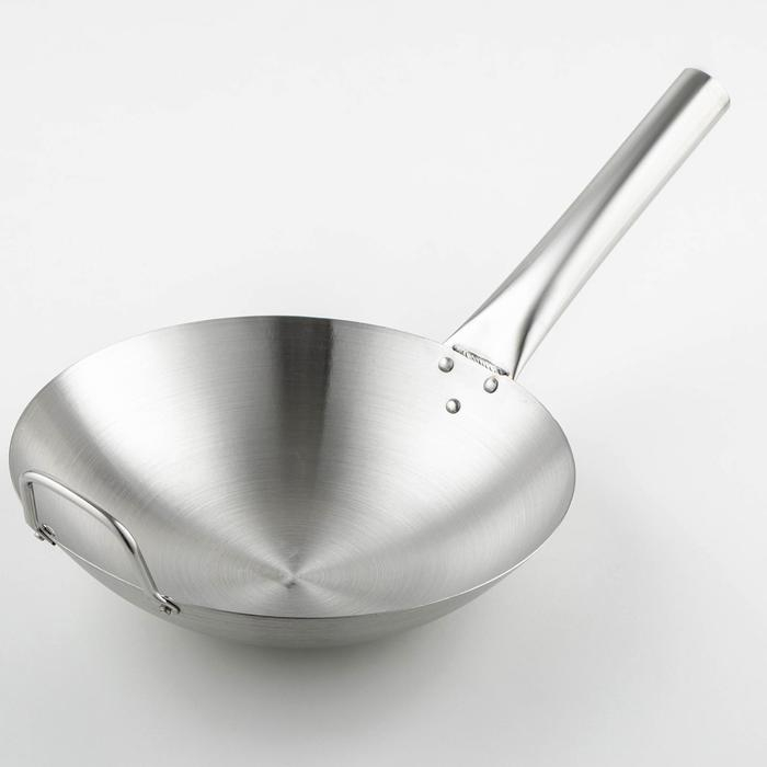 Сковорода-Wok из нержавеющей стали Chief, с ручкой, d=28 см Сковорода-Wok из нержавеющей стали Chief, с ручкой, d=28 см