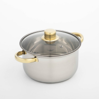Кастрюля из нержавеющей стали с крышкой Доляна «Роскошь», 3 л, d=20 см Кастрюля из нержавеющей стали с крышкой Доляна «Роскошь», 3 л, d=20 см