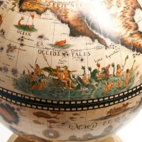 Глобус бар декоративный "Карта странника" белый 38х33х48 см