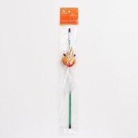 Дразнилка-удочка для кошек с бубенчиком "Олень", 40 см Дразнилка-удочка для кошек с бубенчиком "Олень", 40 см