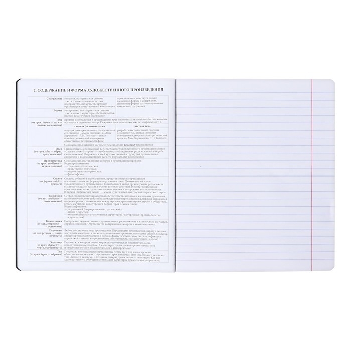 Тетрадь предметная ЛИТЕРАТУРА, 48 листов в линейку, ErichKrause Тетрадь предметная ЛИТЕРАТУРА, 48 листов в линейку, ErichKrause "Зри в корень", пластиковая обложка, шелкография, блок офсет 100% белизна, инфо-блок