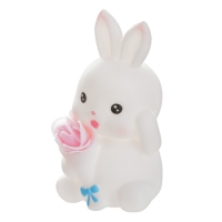 Ночник "Зайка с букетом" LED 2Вт от батареек 3хLR44 бело-розовый 6,5х6,5х11 см RISALUX Ночник "Зайка с букетом" LED 2Вт от батареек 3хLR44 бело-розовый 6,5х6,5х11 см RISALUX