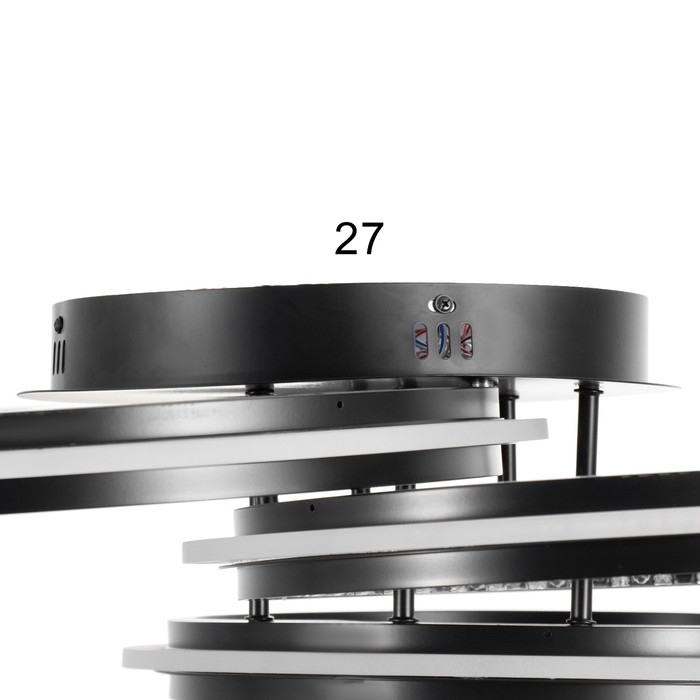 Люстра с ПДУ Люстра с ПДУ "Ленди" 3хLED 3000-6000К 272Вт черный 74х71х18 см BayerLux