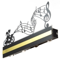 Бра "Песня" LED 4000К 12Вт черный 38х20х4см Бра "Песня" LED 4000К 12Вт черный 38х20х4см