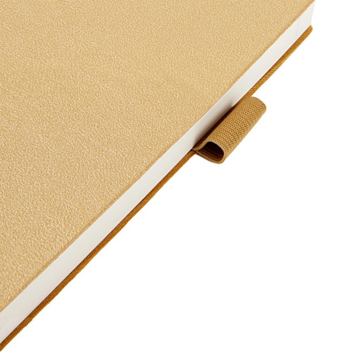 Ежедневник недатированный А5, 128 листов GRAND, интегральная обложка из искусственной кожи, ляссе, кремовый блок 70 г/м2, золотой