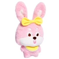 Мягкая игрушка «Зайка» с бантиком, 20 см, цвет розовый Мягкая игрушка «Зайка» с бантиком, 20 см, цвет розовый