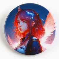 Значок металлический аниме , набор &laquo;Неон&raquo;, d=38 мм, 4 шт.