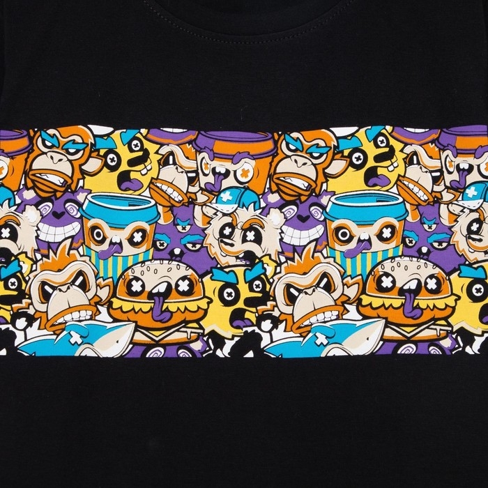 Футболка для мальчика KAFTAN Футболка для мальчика KAFTAN "Hype", рост 164-170, цвет чёрный