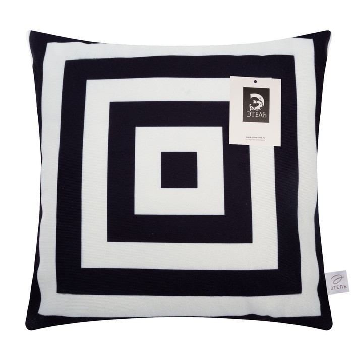 Наволочка декоративная Этель Геометрия «Квадраты» 40х40 см, велюр Наволочка декоративная Этель Геометрия «Квадраты» 40х40 см, велюр