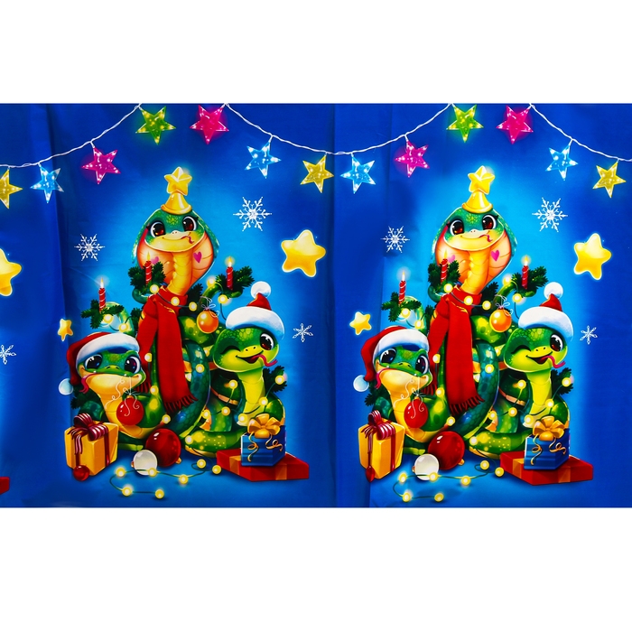 Скатерть новогодняя одноразовая &laquo;Змея&raquo; 180х137 см