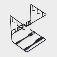 Подставка для чайного сервиза Доляна «Кухонька», 14×15×19 см, цвет чёрный Подставка для чайного сервиза Доляна «Кухонька», 14×15×19 см, цвет чёрный