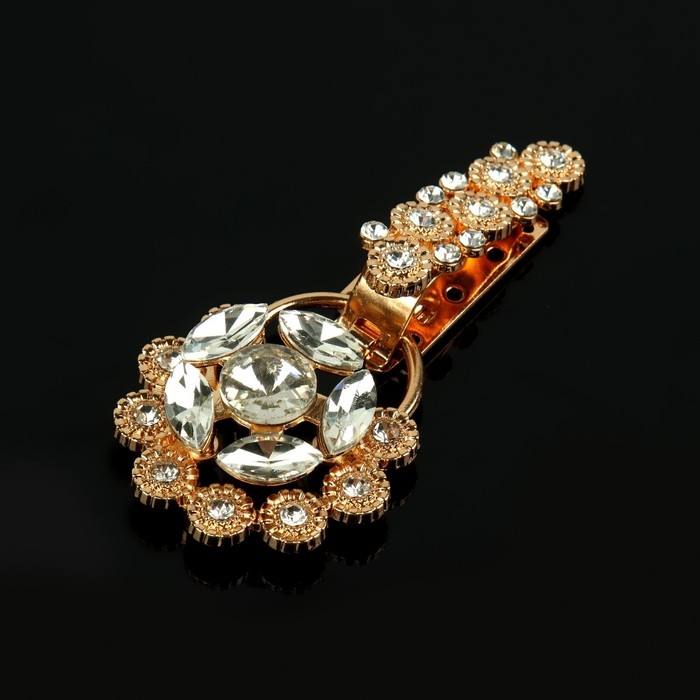 Декоративная застёжка, 9,4 &times; 4,5 см, цвет золотой