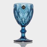 Бокал для вина стеклянный Magistro &laquo;Круиз&raquo;, 250 мл, 8&times;15,3 см, цвет синий