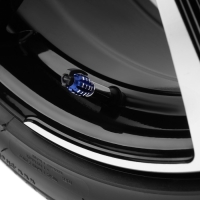 Колпачок на вентиль TORSO, граната, синий, набор 4 шт Колпачок на вентиль TORSO, граната, синий, набор 4 шт