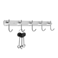 Вешалка CAPPIO CVP004, металлическая, пятирожковая, цвет матовый хром Вешалка CAPPIO CVP004, металлическая, пятирожковая, цвет матовый хром