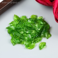 Декор для творчества пластик "Зелёный листик" набор 80 шт 1,4х0,8 см Декор для творчества пластик "Зелёный листик" набор 80 шт 1,4х0,8 см