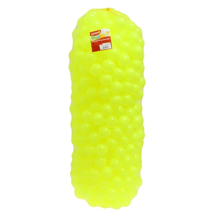 Набор шаров для бассейна 500 штук, цвет жёлтый, флуоресцентные, диаметр шара — 7,5 см Набор шаров для бассейна 500 штук, цвет жёлтый, флуоресцентные, диаметр шара — 7,5 см