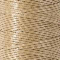 Нитки вощёные, плоские, 210D/16, 1 мм, 50 &plusmn; 2 м, цвет бежевый