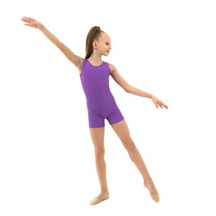 Купальник для гимнастики и танцев Grace Dance, р. 28, цвет фиолетовый
