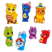 Головоломка деревянная для детей &laquo;Мишки&raquo;