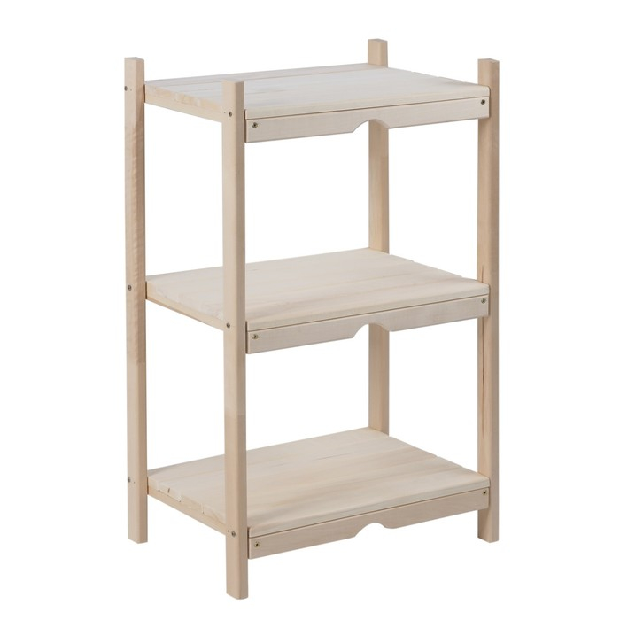 Стеллаж деревянный, 50&times;35&times;80см, 3 яруса, "Добропаровъ"