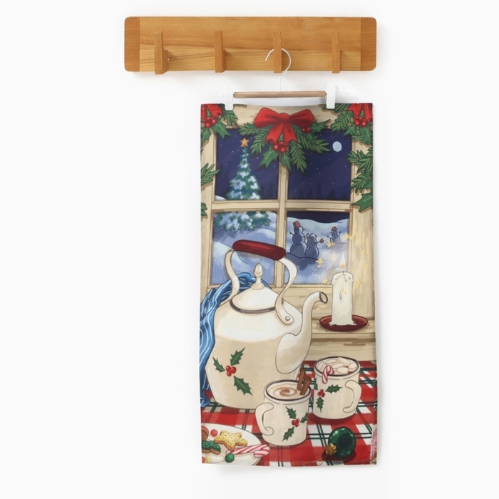 Новый год. Полотенце Этель Новый год. Полотенце Этель "Исполнения желаний" 40х73 см, 100% хлопок, саржа 190 г/м2