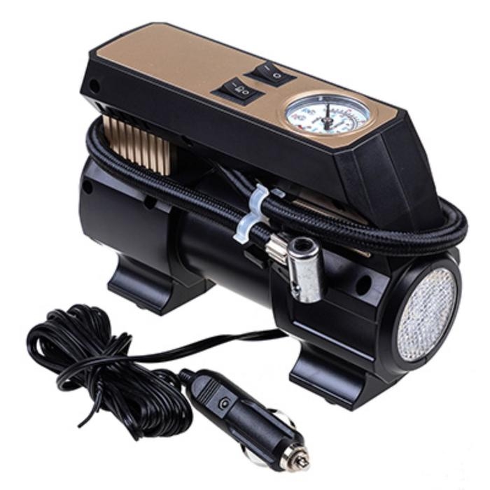 Компрессор автомобильный, пластиковый, 20 л/мин, SKYWAY, "АТЛАНТ-05", 7АТМ с фонарем, S02002005