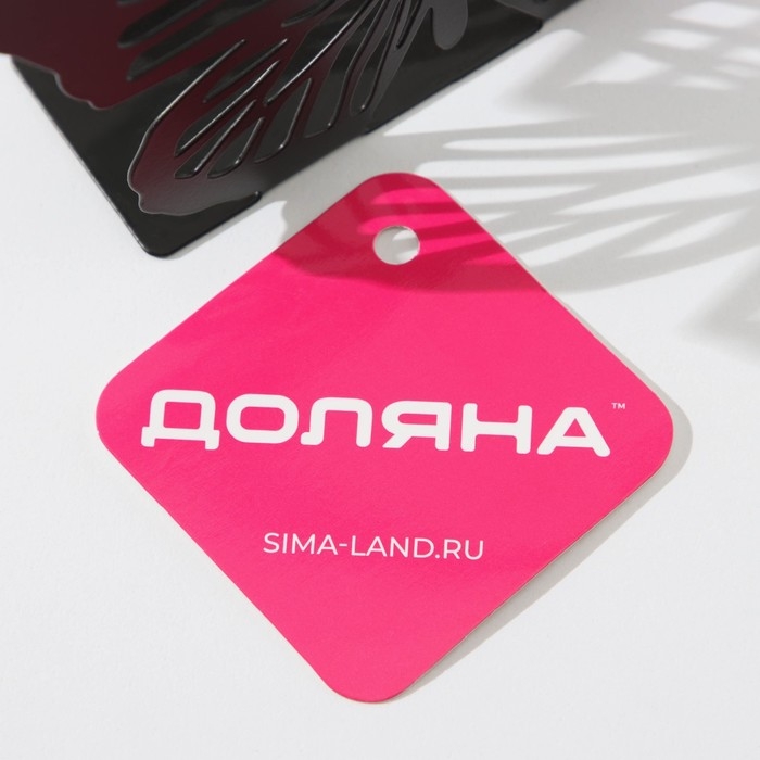 Салфетница Доляна «Бабочка», 13,5×4×9 см, цвет чёрный Салфетница Доляна «Бабочка», 13,5×4×9 см, цвет чёрный