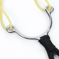 Рогатка металлическая "Ричард" в текстильной оплётке, чёрная Рогатка металлическая "Ричард" в текстильной оплётке, чёрная