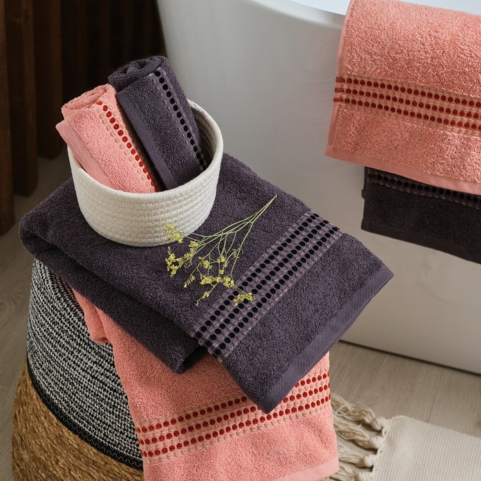 Полотенце махровое Love Life &laquo;Адажио&raquo; 30х50 см, серый, 100% хл, 450 гр/м2