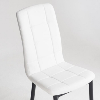 Стул "Квадро", Металл черный/AERO белый