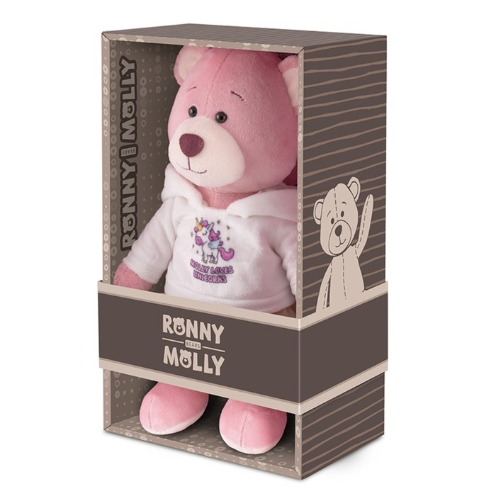 Мягкая игрушка «Мишка Молли в худи единорога и юбке-сетке», 21 см Мягкая игрушка «Мишка Молли в худи единорога и юбке-сетке», 21 см