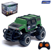 Джип &laquo;Армия&raquo;, радиоуправляемый, световые эффекты, работает от батареек, цвет зелёный