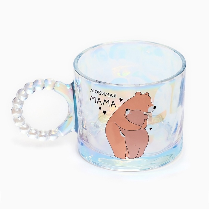 День матери. Кружка стеклянная &laquo;Любимая мама&raquo;, 300 мл