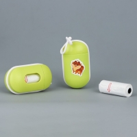 Контейнер с пакетами для уборки за собакой «Чистюля», цвет зелёный Контейнер с пакетами для уборки за собакой «Чистюля», цвет зелёный