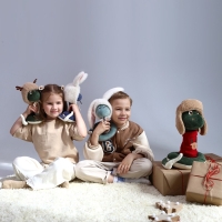 Новый год! Мягкая игрушка &laquo;Змей Бэмби&raquo;, 20 см, цвет зелёный