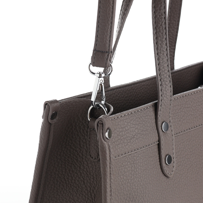 Сумка женская на молнии, TEXTURA, средний размер, цвет коричневый Сумка женская на молнии, TEXTURA, средний размер, цвет коричневый